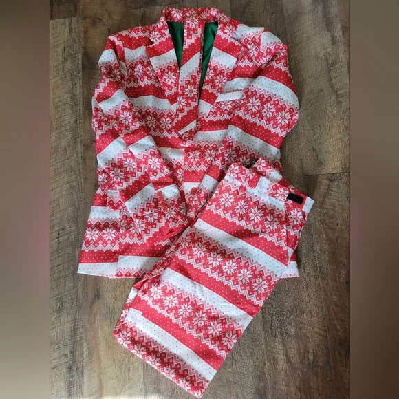 Christmas Party Suit with Flashing LED Lights - Picture 2 of 6